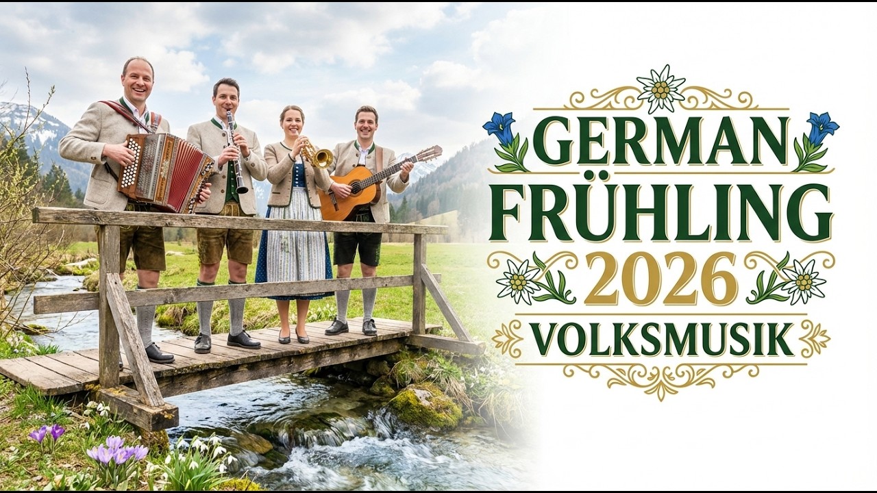 🌼🎷 German Frühling Volksmusik 2026 — Alpine Folk & Brass in Bloom 🎶