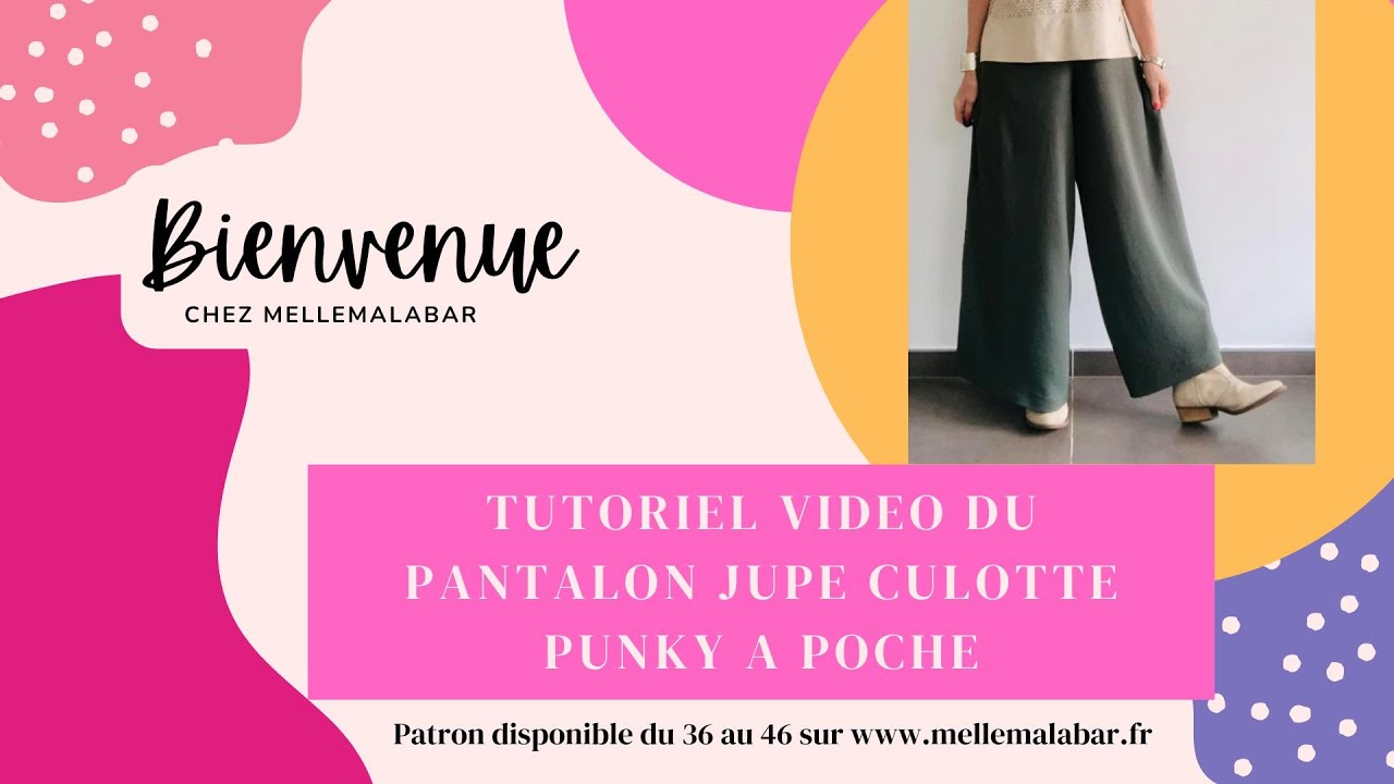 Coudre le pantalon jupe culotte Punky