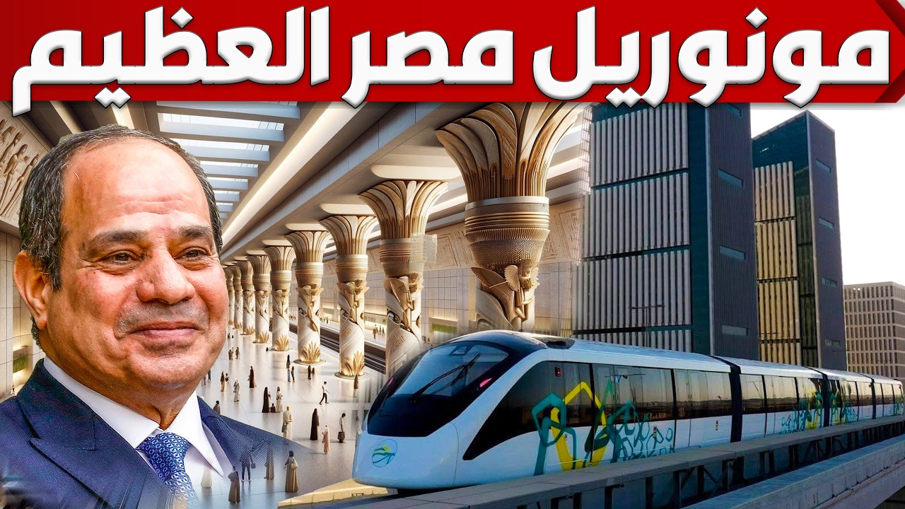 مصر تشغل مونوريل شرق النيل بركاب , والسيسى يوجه بصناعة قطارات وانظمة المونوريل لأول مرة