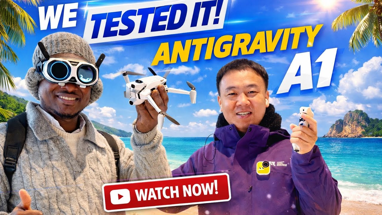 Primeiro Drone que filma 360º 8K: ANTIGRAVITY A1 e Parece Melhor que Dji mini 5 Pro 🇨🇳 🇲🇿 🇧🇷😀