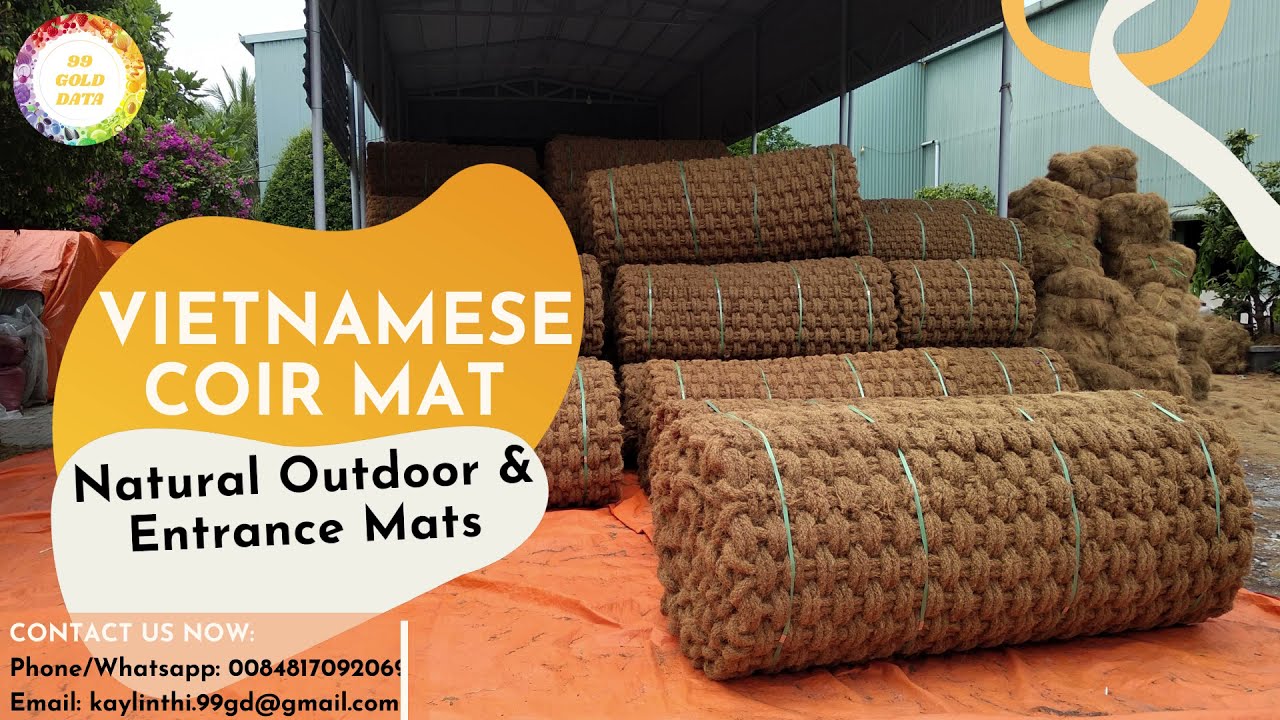 VIETNAMESE COIR MAT - NATURAL OUTDOOR AND ENTRANCE MATS 0084817092069 whatsapp