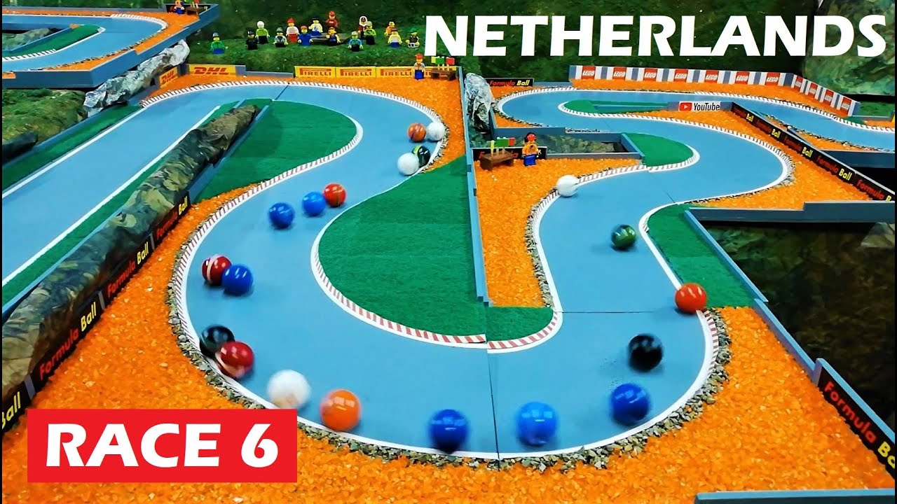 Race 6 - GP of NETHERLANDS 2023 Formula Ball Marble Race