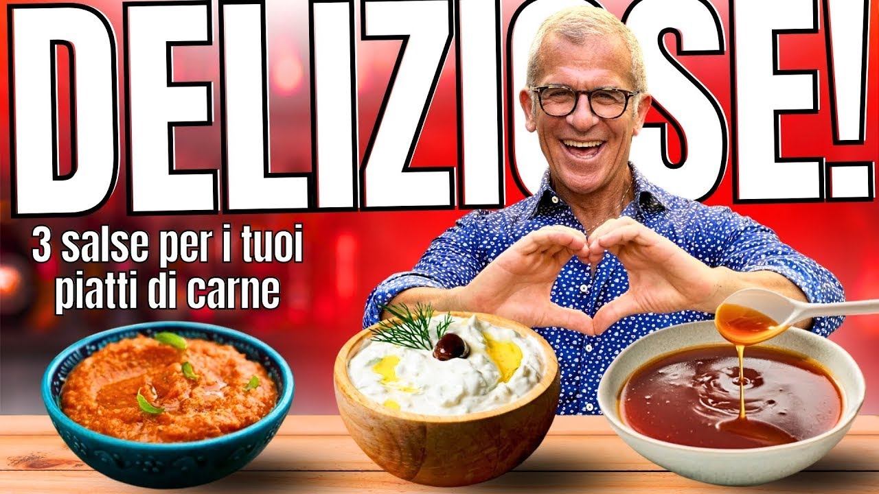 3 Salse Facili e Veloci per condire i tuoi Piatti di Carne! Ricette di Chef Max Mariola
