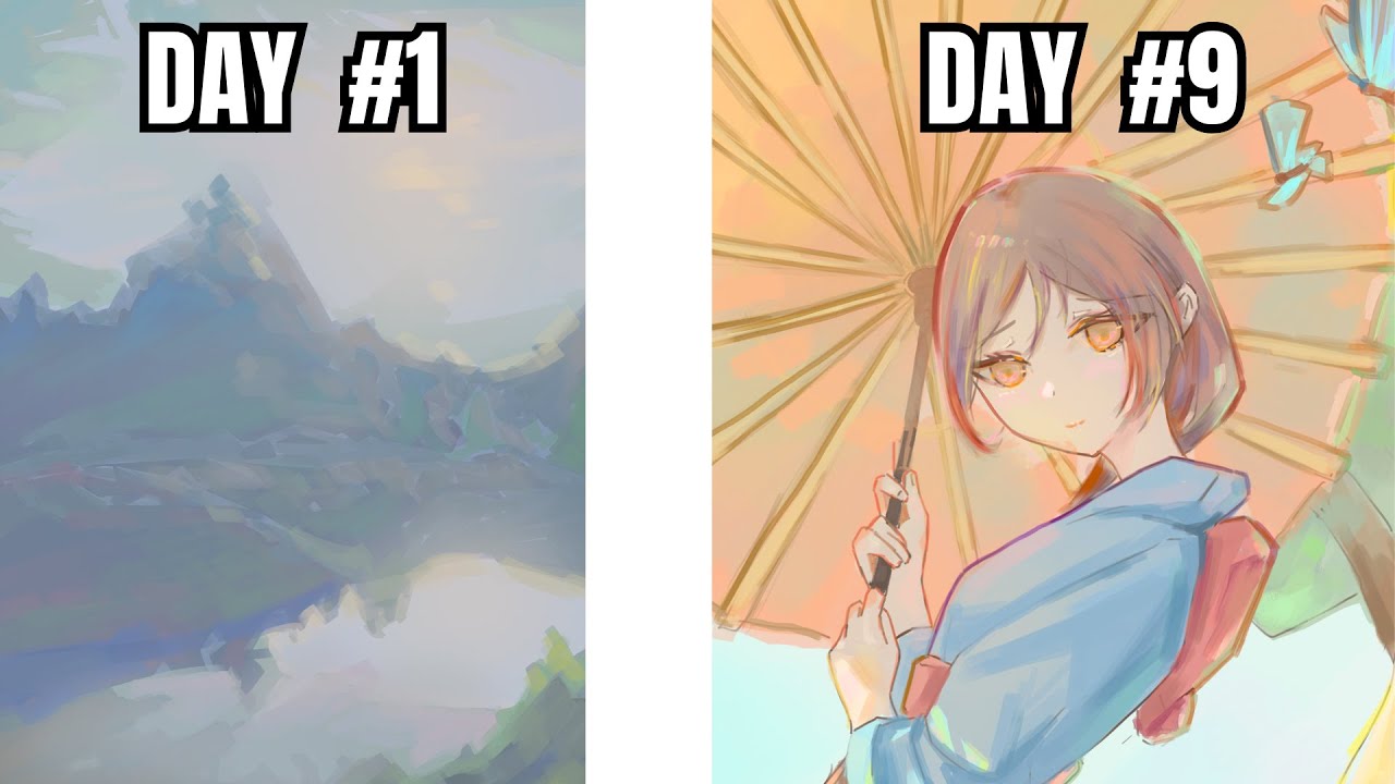 I spent 9 Days to learn Thick Paint(厚塗）: Here&rsquo;s what I got