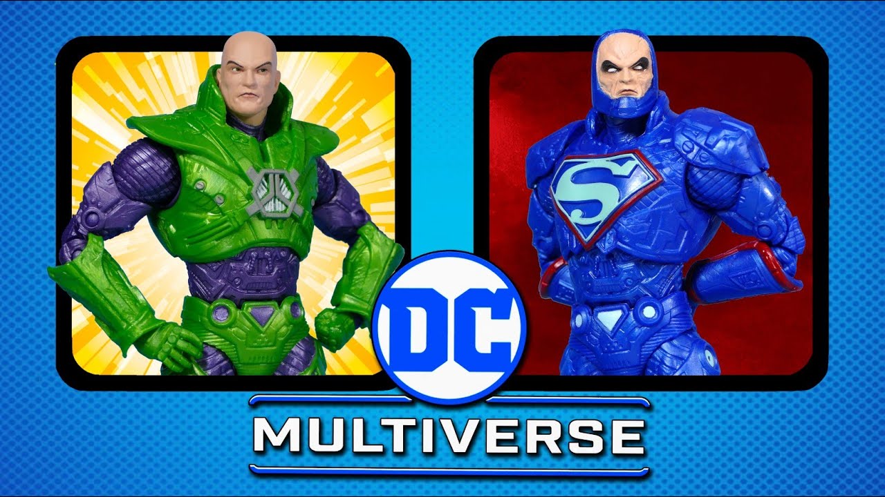 McFarlane Toys DC Multiverse New52 and Darkseid War Lex Luthor Action Figures Review