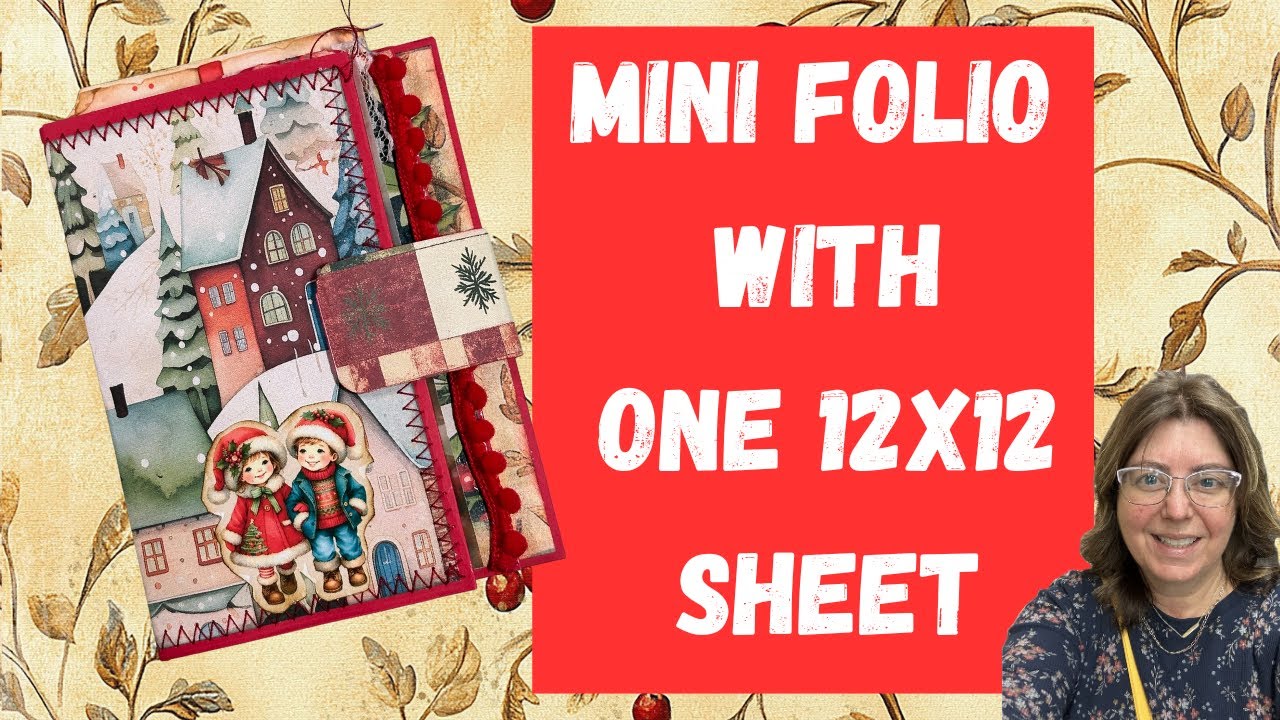 Мини-фолио 12x12 на один лист, веселье #acrafterschristmashop, день 14