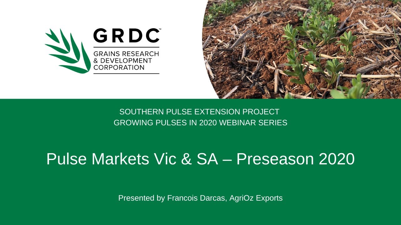 Growing Pulses in 2020 | Pulse Markets Vic & SA | Preseason 2020