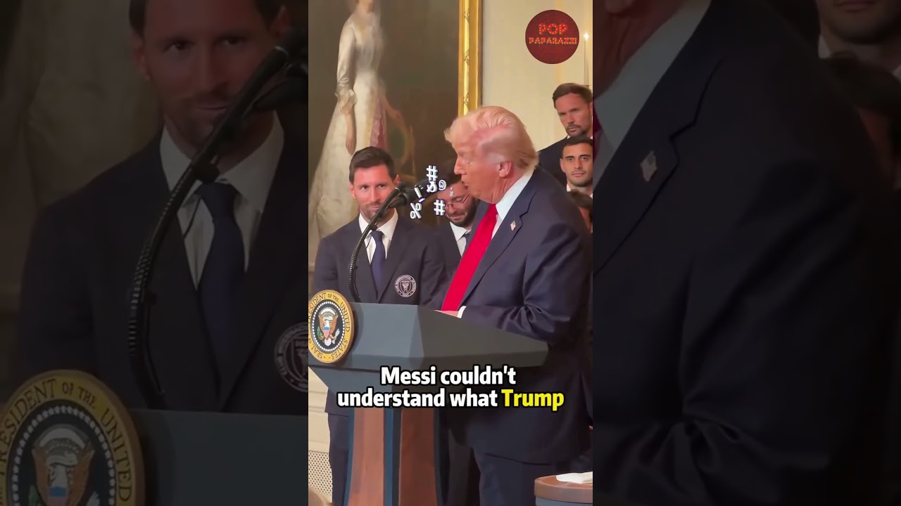 No wonder Messi walked into the White House with his head down #usa #fyp #celebrity #messi #trump