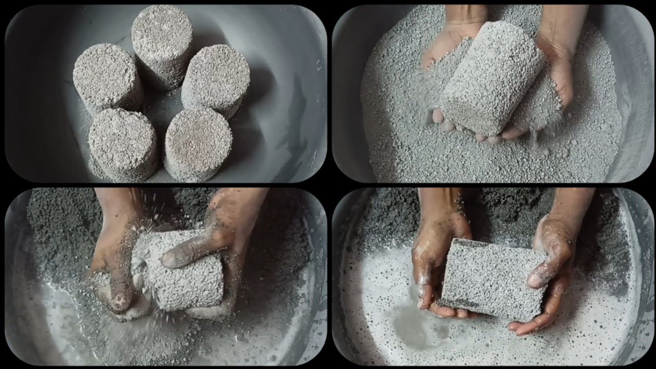 Reform of 7K Celebration || Grainy Pure Cement Dry+💦 Crumbling ASMR #1194