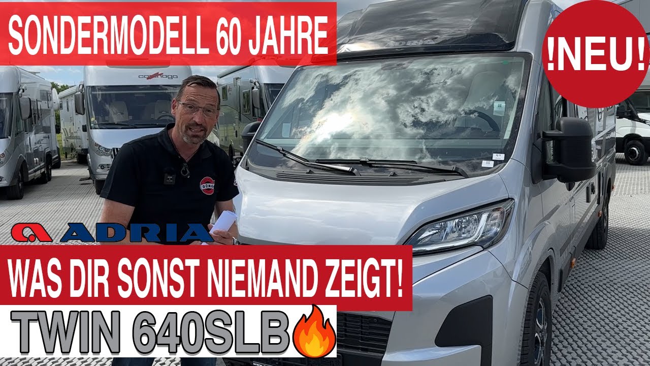 Einblick vor allen anderen❗️Adria Twin 640 SLB – Sondermodell „60 Jahre Adria“ | Dümo Reisemobile