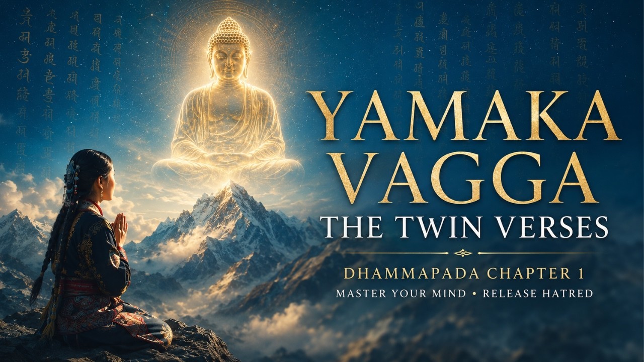 Yamaka Vagga Chanting &bull; Dhammapada Chapter 1 &bull; Master Your Mind & Release Hatred
