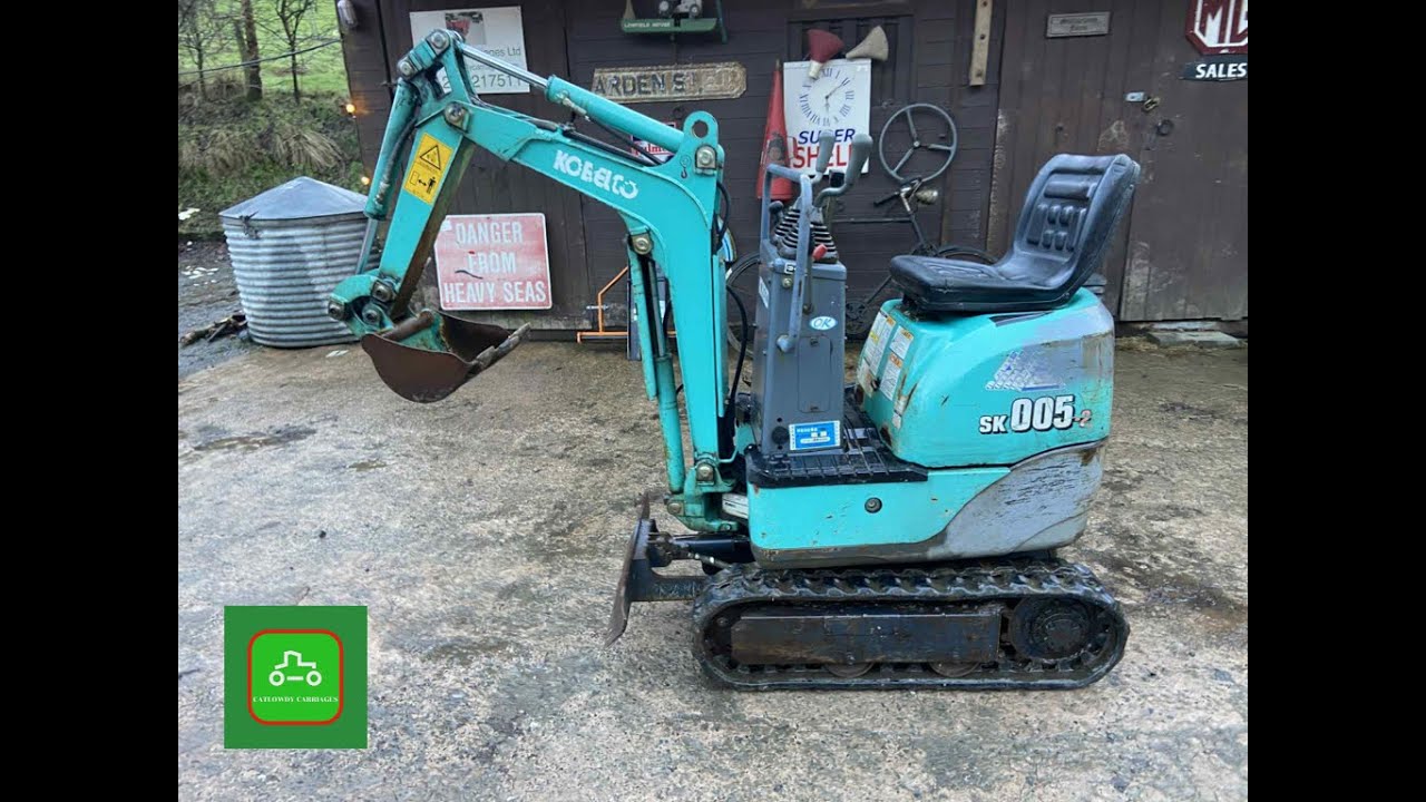 Микроэкскаватор KOBELCO SK005 продается. www.catlowdycarriages.com