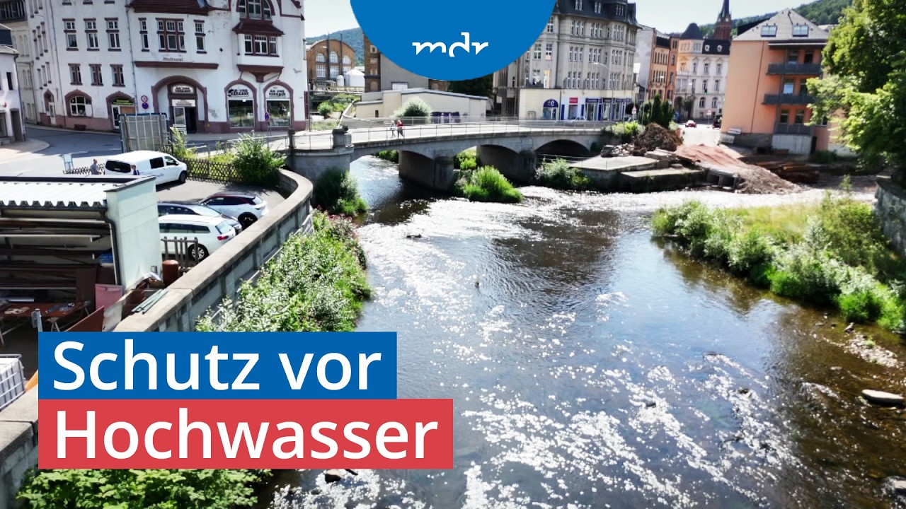 Millioneninvestition im Erzgebirge: So schützt sich Aue vor Hochwasser | MDR um 4 | MDR