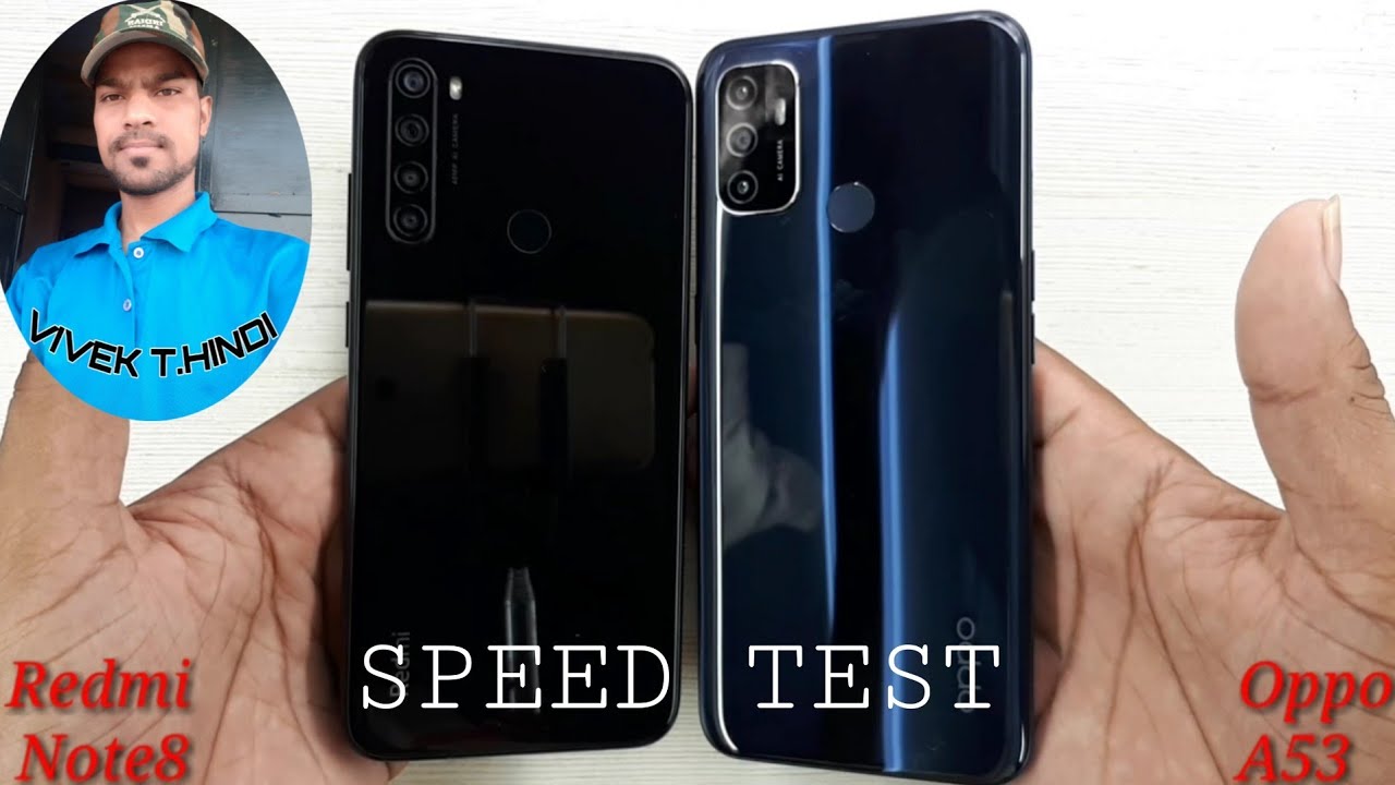 Oppo A53 vs Redmi Note 8 Speed Test