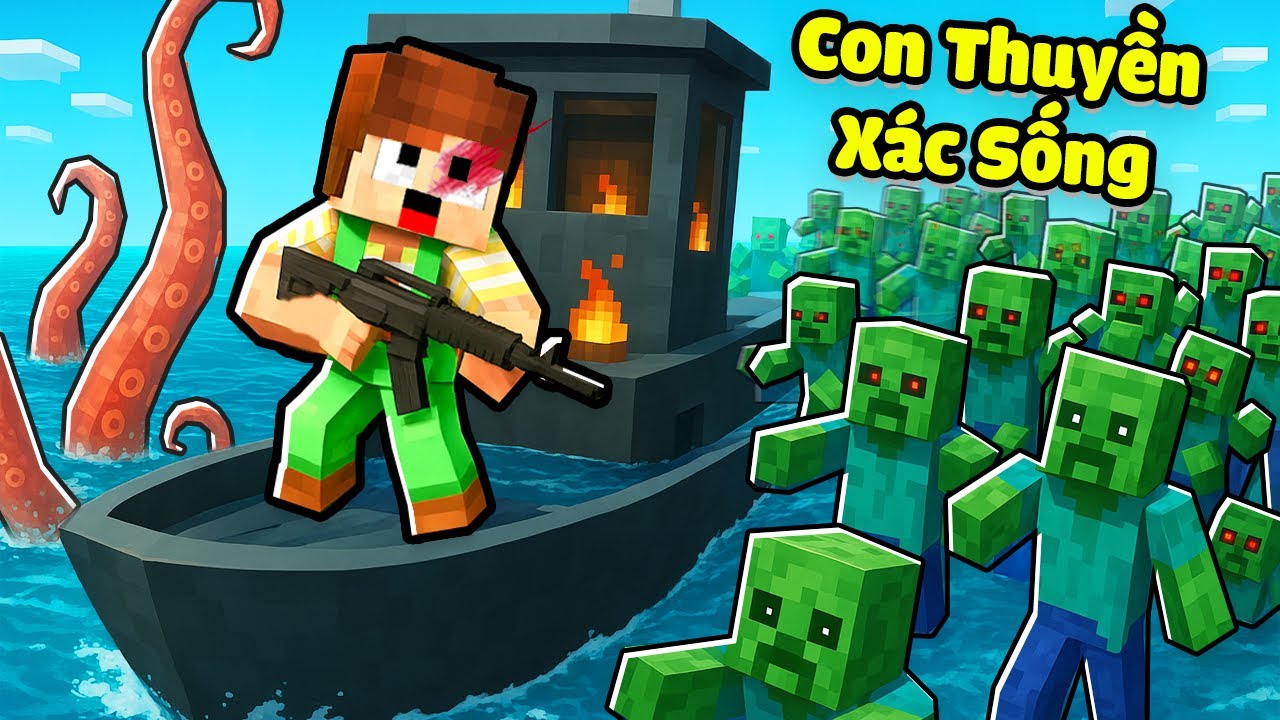 Tôi Đã Vượt Qua 100.000Km Trên CON THUYỀN XÁC SỐNG Trong Minecraft