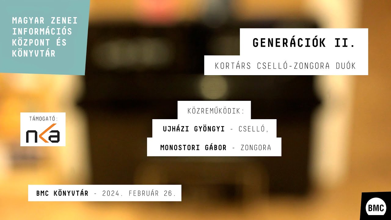 Generációk II. - Kortárs cselló-zongora duók