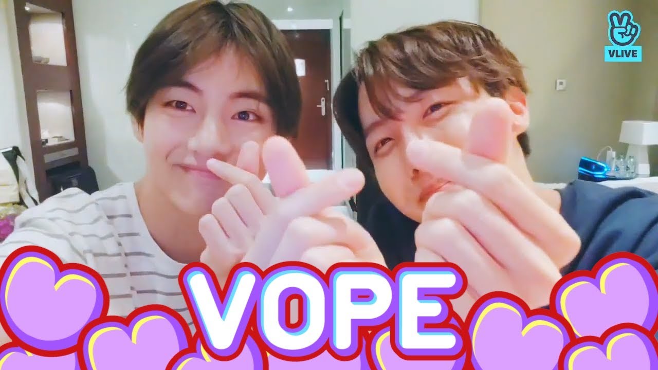 [V LIVE] BTS - 🐯: 형 일어났어요? 사과 먹을래요? 🐿: 쿨쿨..💤(J-Hope&V talking about VOPE episode)