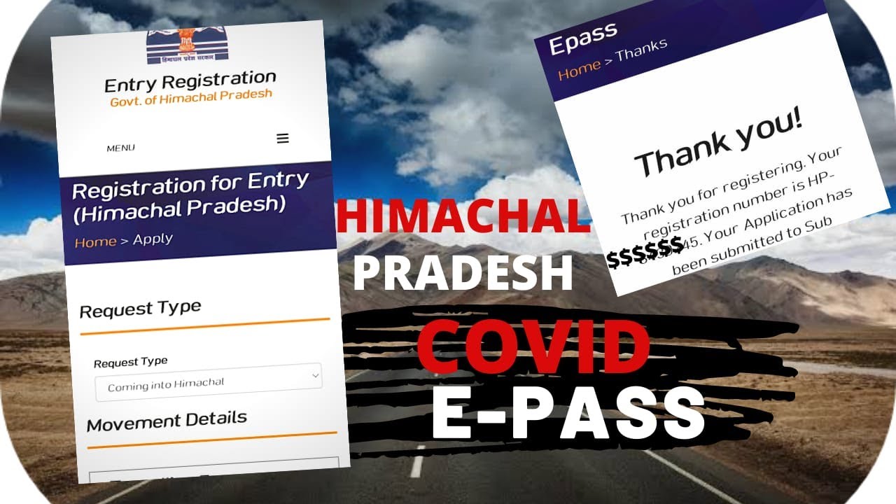 TOURIST COVID E-PASS HIMACHAL PRADESH ka | How to register for e-pass for Himachal Pradesh Tourism