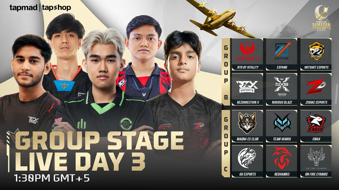 Group Stage - Day 3 | Free Fire Ramadan Cup 2026 | Group B vs C