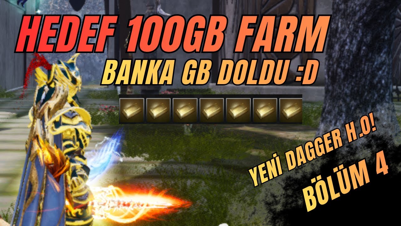 BANKA GB DOLDU! YENİ DAGGER ALDIK | Rise Online HEDEF 100 GB FARM Bölüm 4