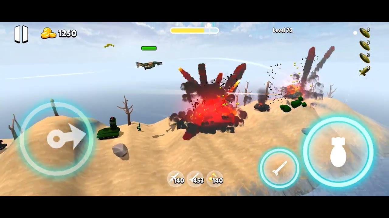 Bomber Ace || Level 71-75 || (UST) United State of Teota || #Bomber Ace #Offline game #Online game