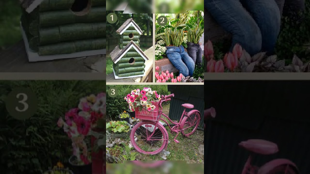 3 waste material garden  ideas #plantscorner #diy #gardening#shorts  #gardeningtips