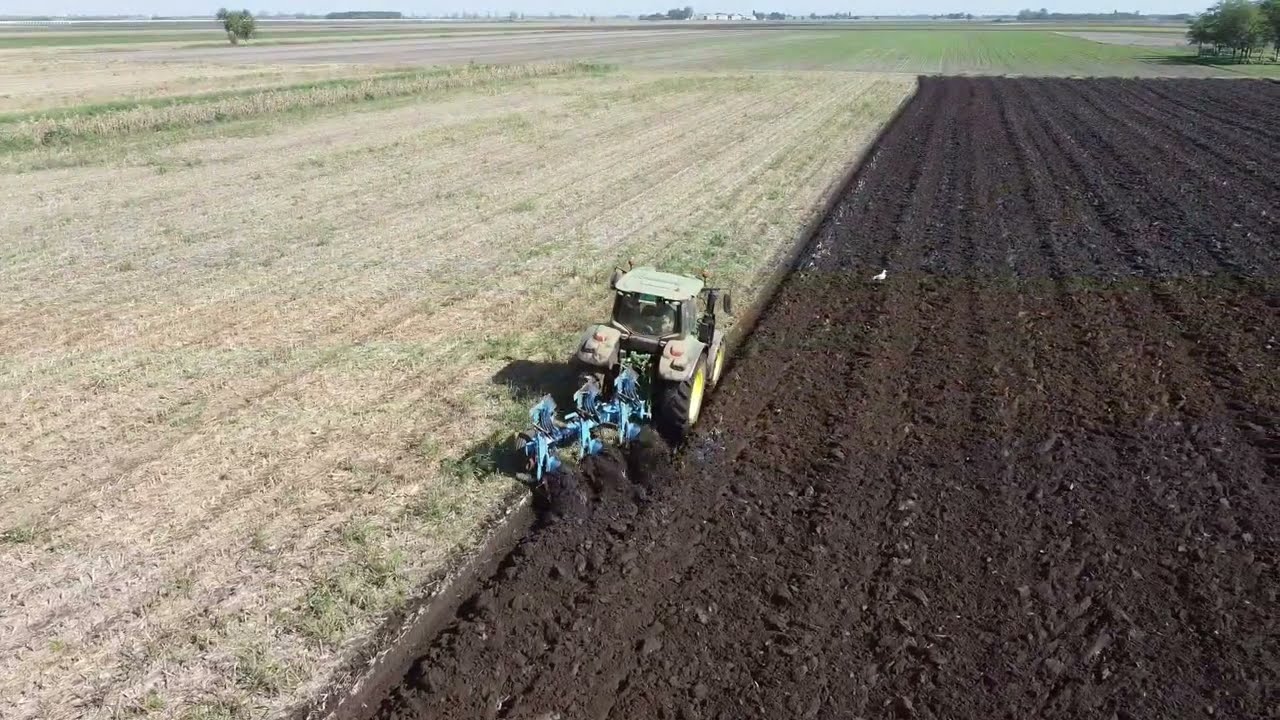 John Deere 6100M & Lemken VariOpal 5