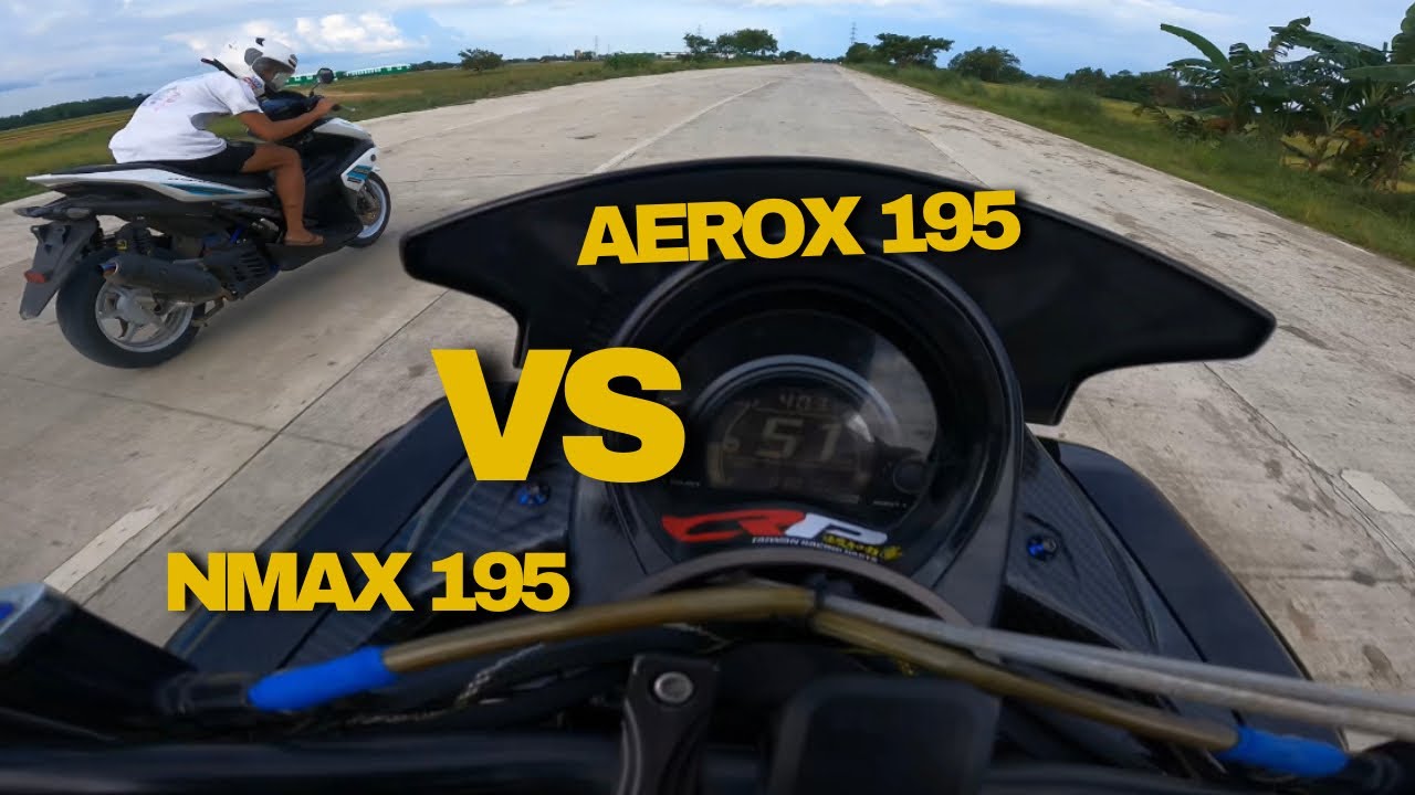 Aerox 195 VS Nmax 195 | Drag race!