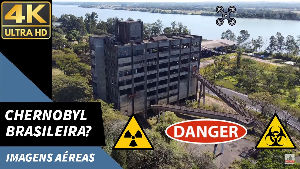 Chernobyl Brasileira no Rio Grande do Sul? Surpresa no voo - Drone DJI Mini 2 - Imagem 4k Rio Jacuí