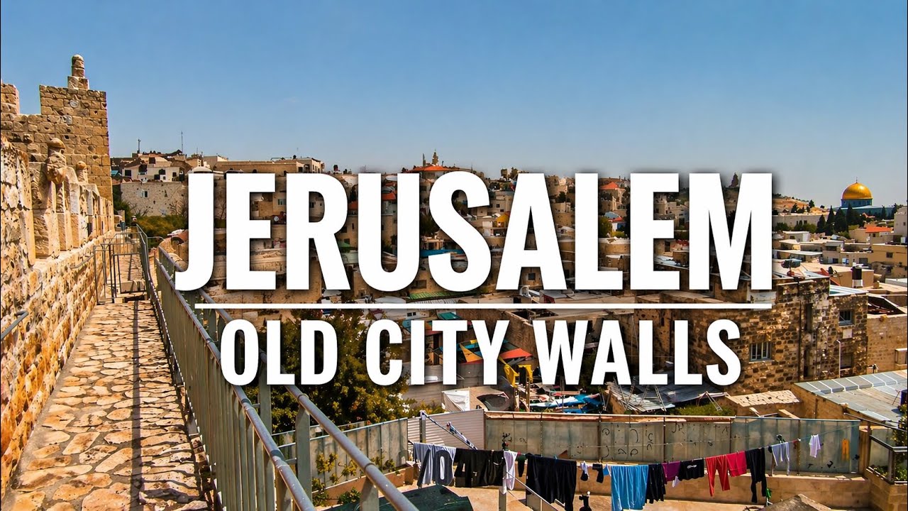 Jerusalem’s Old City Walls. North Ramparts Walk. Israel [Walking tour, 4K] Иерусалим. Северная стена
