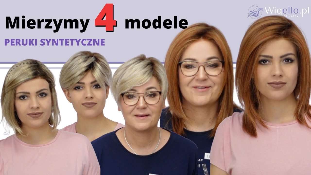 Peruki syntetyczne włosy półdługie i krótkie asymetryczne [PREZENTACJA WYBRANYCH MODELI]