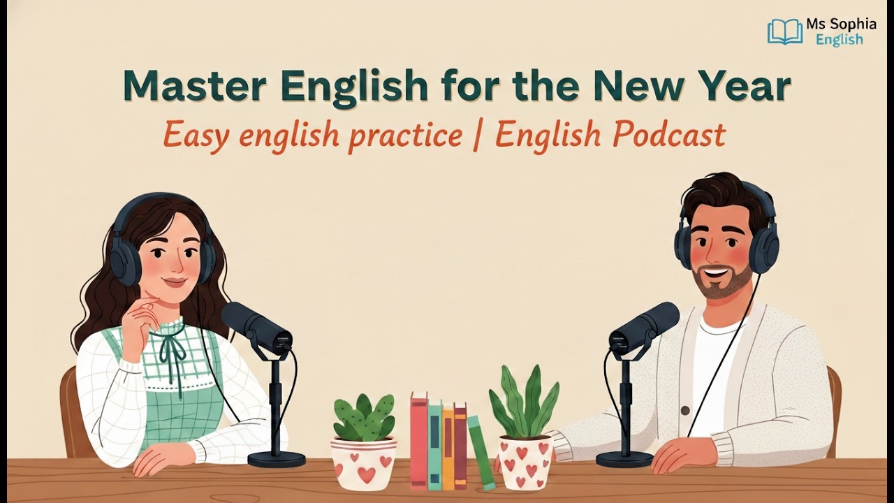 Master English for the New Year: Resolutions & Goals! | Easy english practice | English Podcast