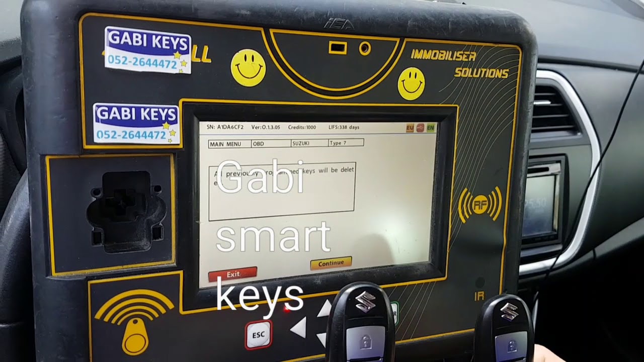 Zed-full Suzuki prox key 2016 programming( gabi  smart key)