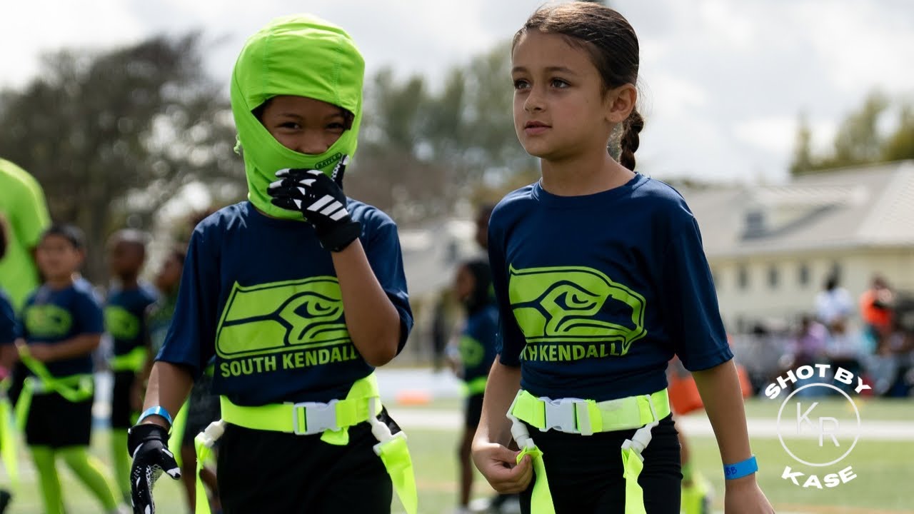 Young Dawgs Going At It | 6U Field Of Champions Flag Football | Bounty Boyz vs Untouchables