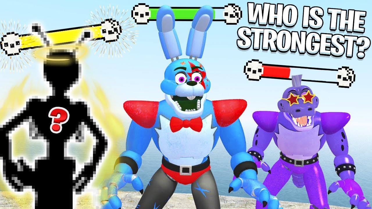 Who is the Strongest in FNAF Security Breach?! (Garry's Mod)