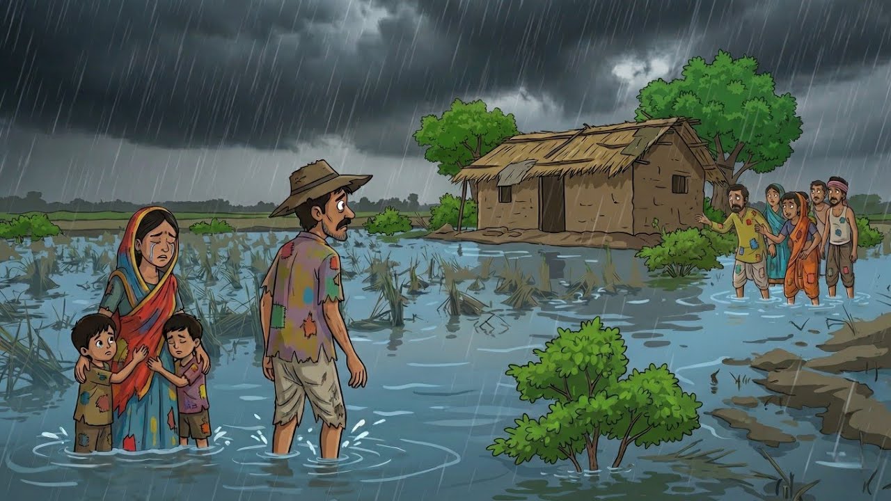 ⛈️Barish Me Gareeb Kisan Ka Khet|Barish Ka Kahar🧑‍🌾गरीब किसान | किसान की फसल | HINDI STORY