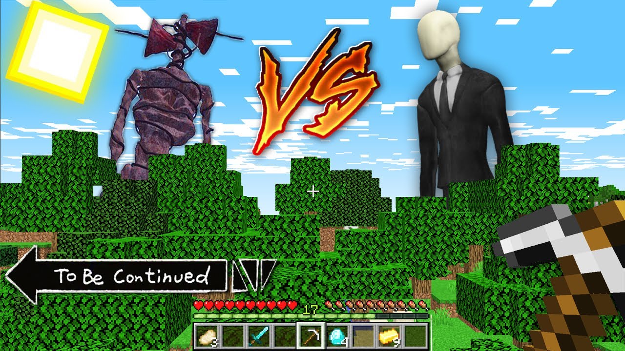 Who is stronger ? Siren Head vs Slenderman in Minecraft ! By Pickle Craft