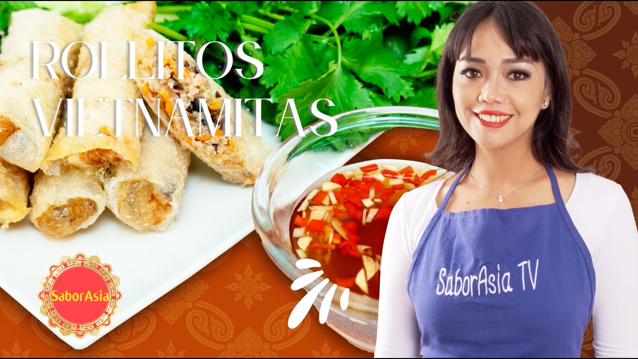 🔴 Rollitos vietnamitas fritos con papel de arroz y salsa AUTÉNTICA DE VIETNAM !!!