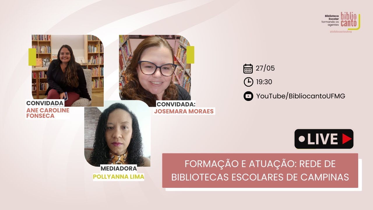 Formação e atuação: Rede de Bibliotecas Escolares de Campinas