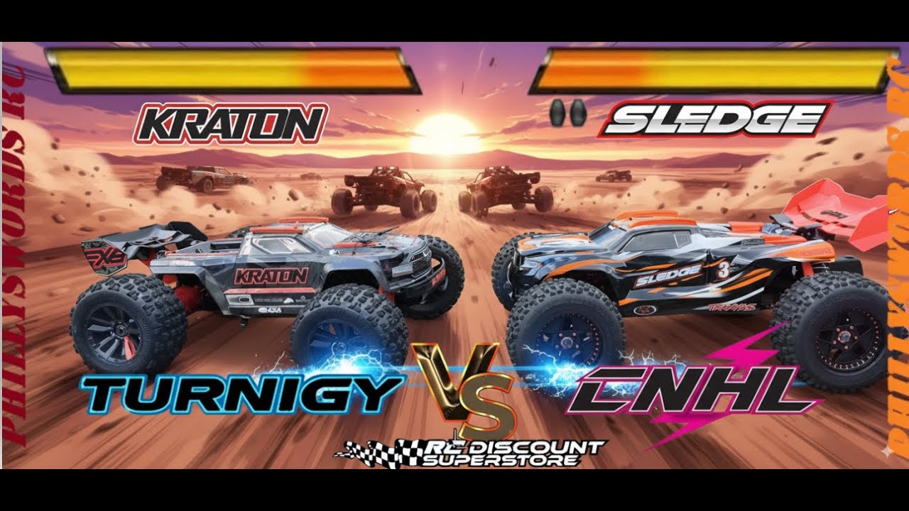 The World's Best Arrma Kraton EXB RTR 6S vs Traxxas Sledge vs Ramp
