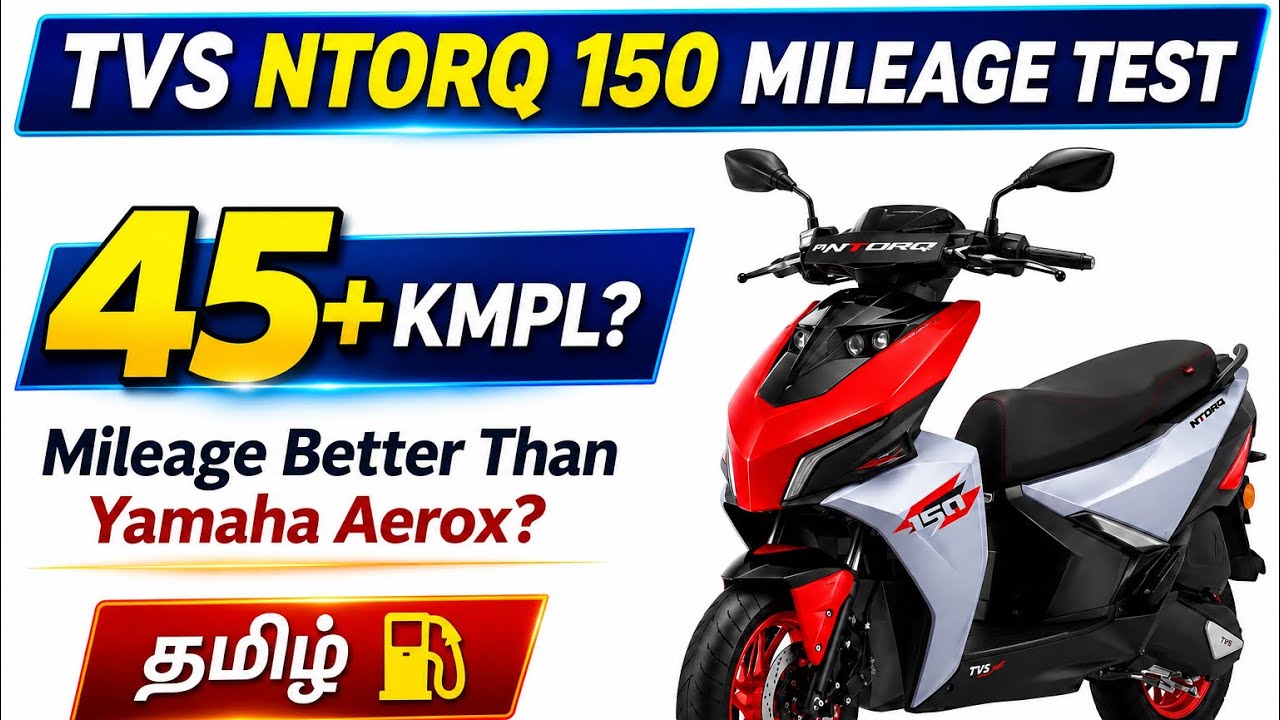 TVS Ntorq 150 Mileage Test After 2000 KM | Better Than Aerox? | Tamil