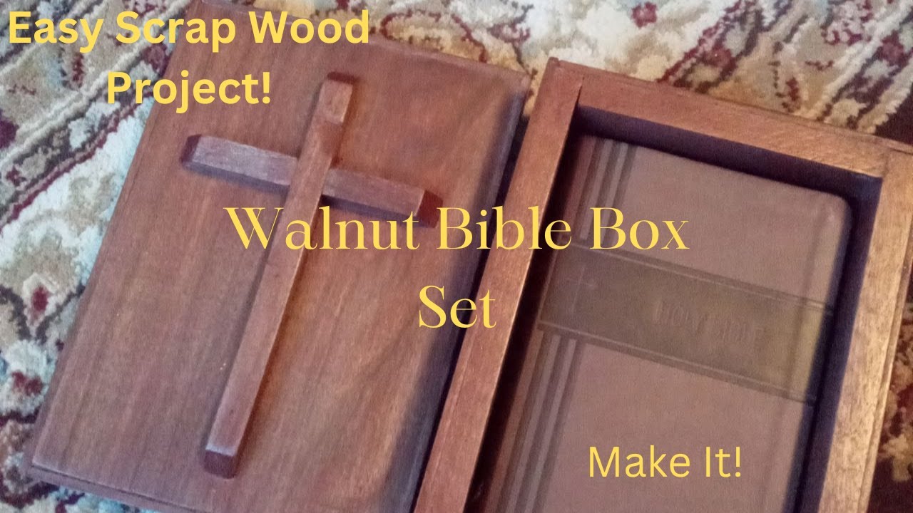 Scrap Wood | Simple Walnut Bible Box Set | Make It