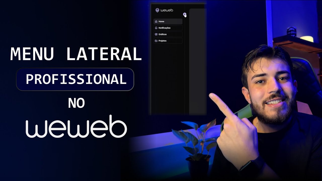 Menu Lateral PROFISSIONAL no WEWEB  + Dica BÔNUS