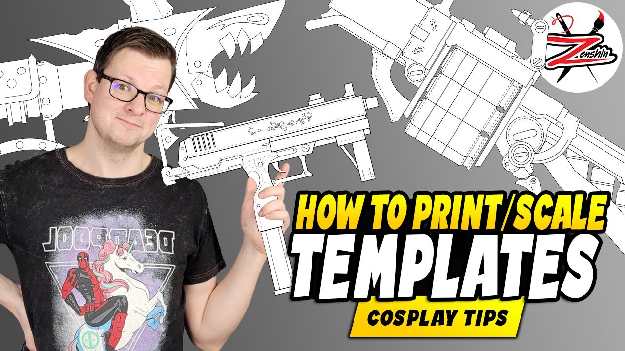 How to Print and Scale my Cosplay Templates Like a Pro! 💡