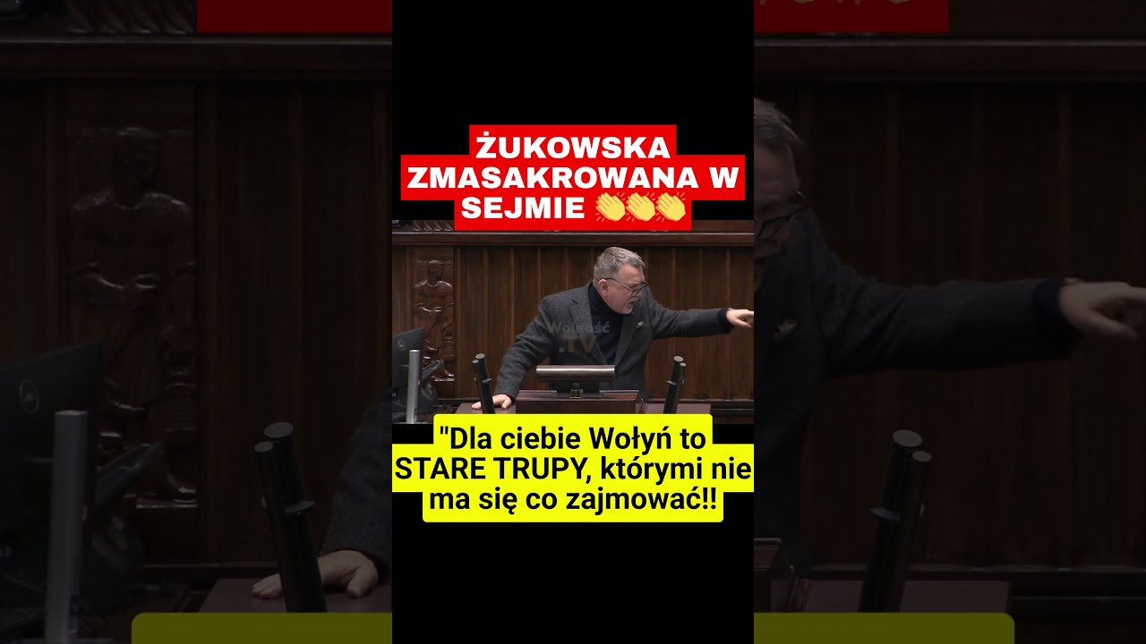 POSEŁ KONFEDERACJI ZMASAKROWAŁ ŻUKOWSKĄ W SEJMIE!