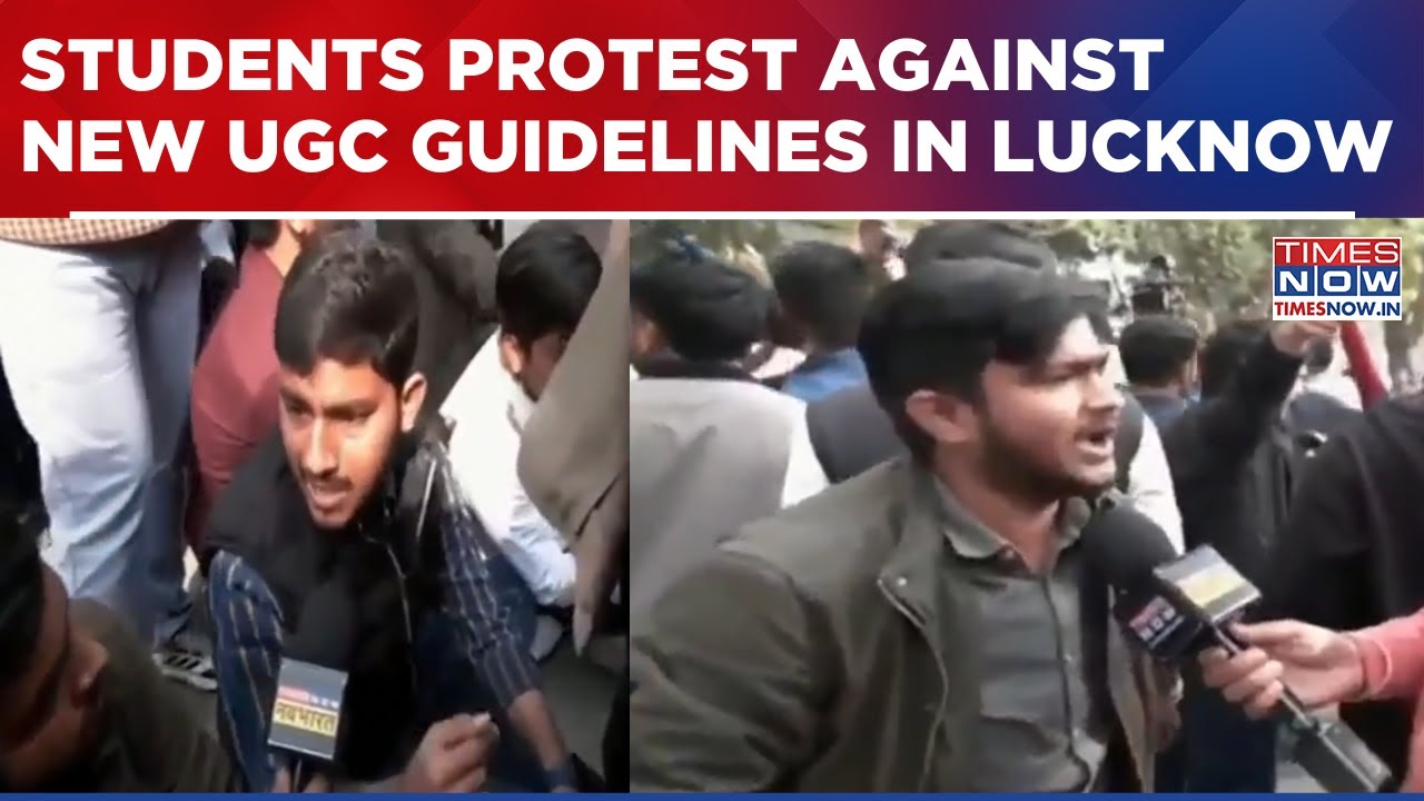 Massive Student Protest Against UGC 2026 Guidelines In Lucknow Over 'Selective Safeguards'