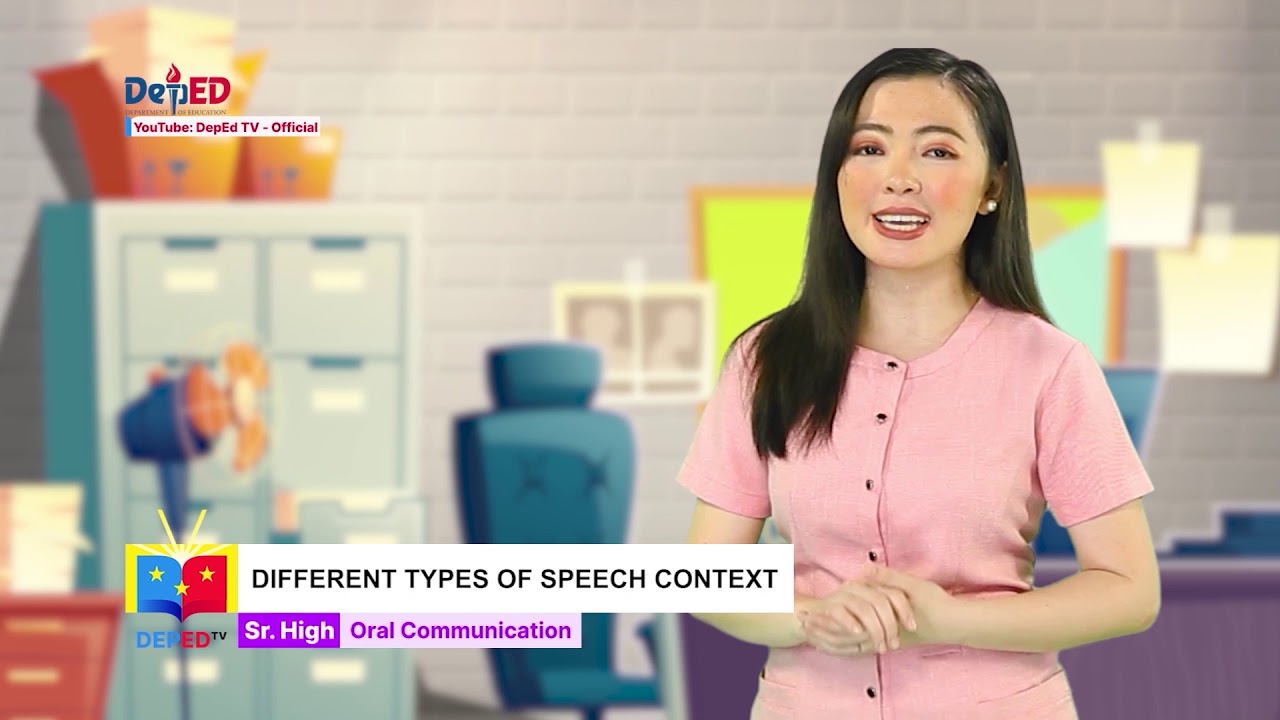 SHS Oral Communication Q1 Ep 7 Different Types of Speech Context