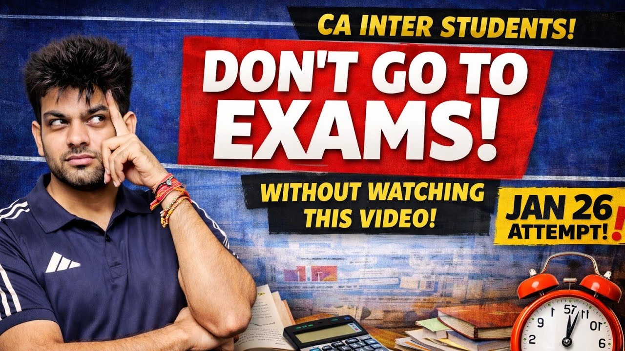Topic: LAST MOMENT TIPS FOR CA INTER ADVANCED ACCOUNTS | Sandeep sharma |