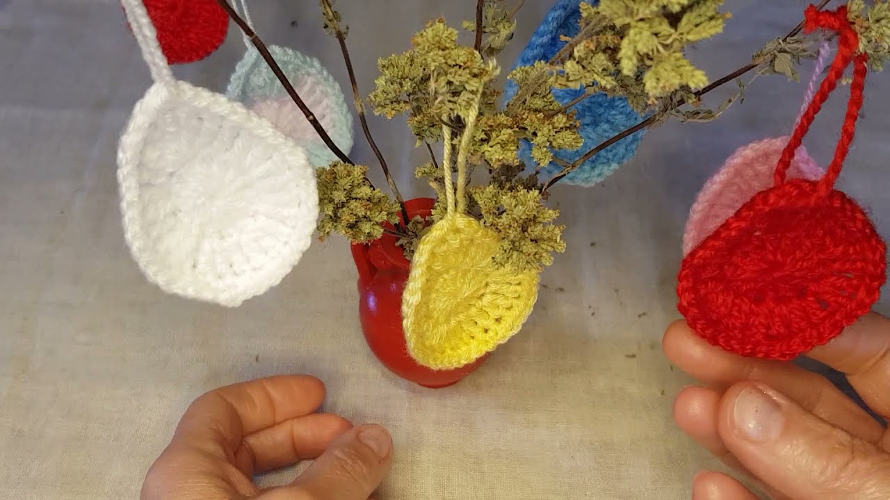 πλέξιμο με βελονάκι διακοσμητικά αβγά - knitting crochet decorative eggs