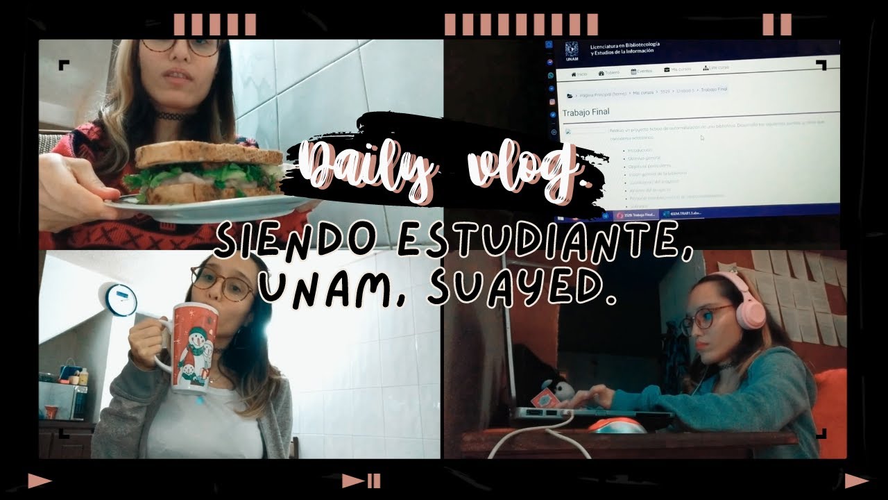 Un día conmigo en la universidad  UNAM | Suayed | Día relax. ✨💻